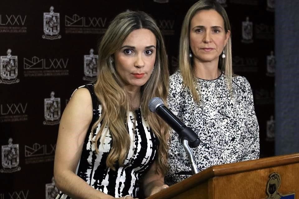 Marlene Benvenutti (izq.) y Alejandra Lara promovieron la reforma.