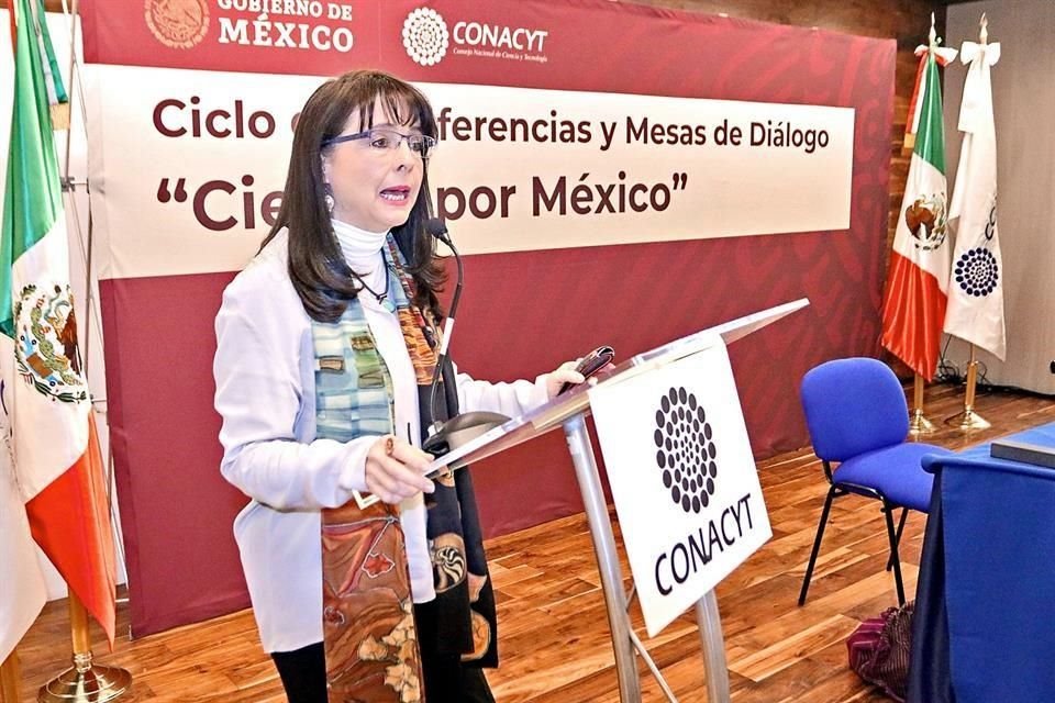 La directora del Conacyt clausuró ayer el ciclo de conferencias y mesas por diálogo 'Ciencia por México'.
