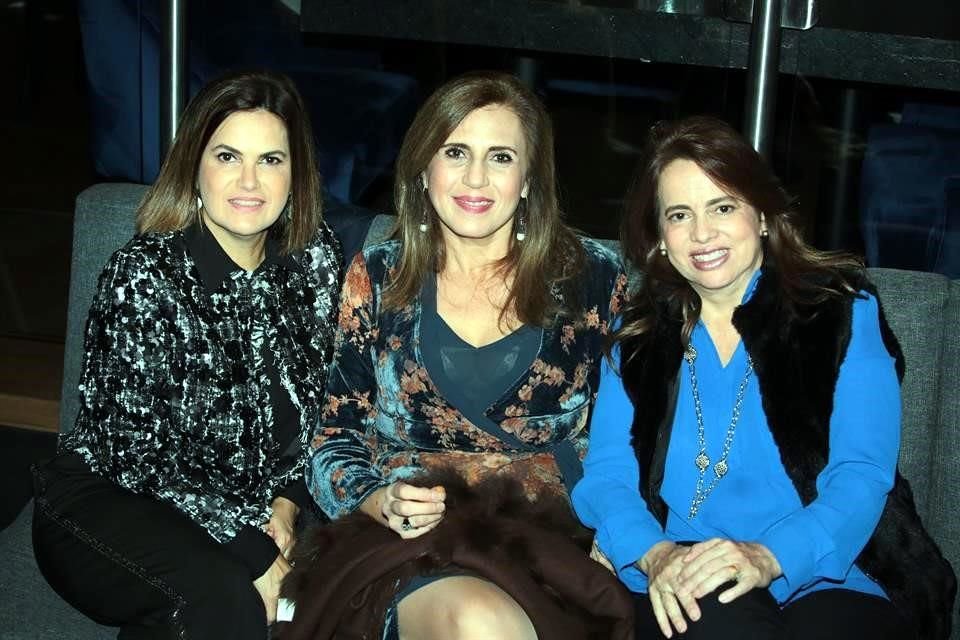 Claudia de la Garza de Canales, Katia Kalifa y Piny Zambrano de Iturralde