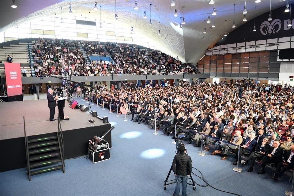 El Presidente Andrés Manuel López Obrador inauguró el Congreso Internacional de Innovación Educativa en el Tec de Monterrey.