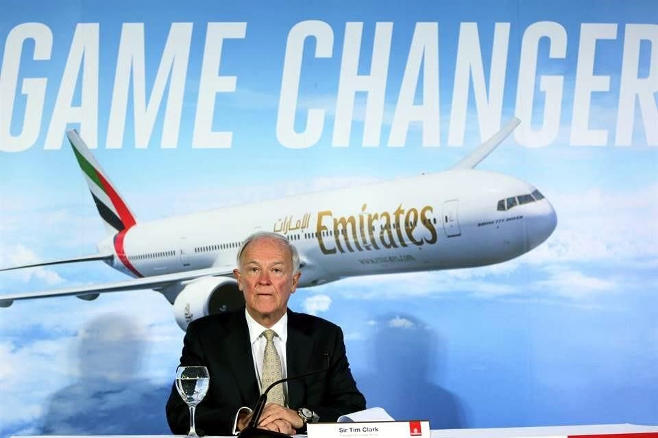 Tim Clark, presidente de Emirates, anunció que se retirará en junio de 2020, tras 17 años en el cargo.