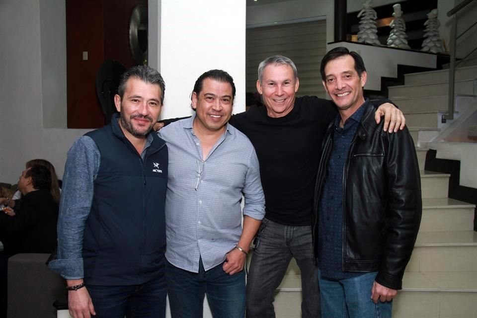 Miguel Ángel Cavazos Caballero, Paco Castañeda, Fernando González Serna y Carlos Siller de la Fuente