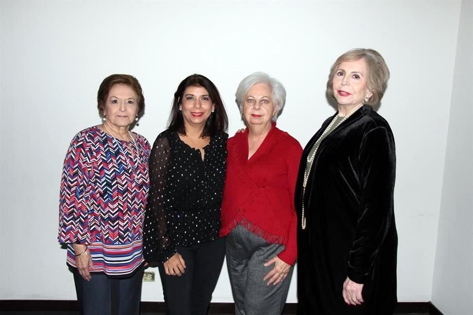 Martha Treviño de Escobar, Ana Ramírez de González, Idalia González de Cruz y Yolanda Peña Hinojosa