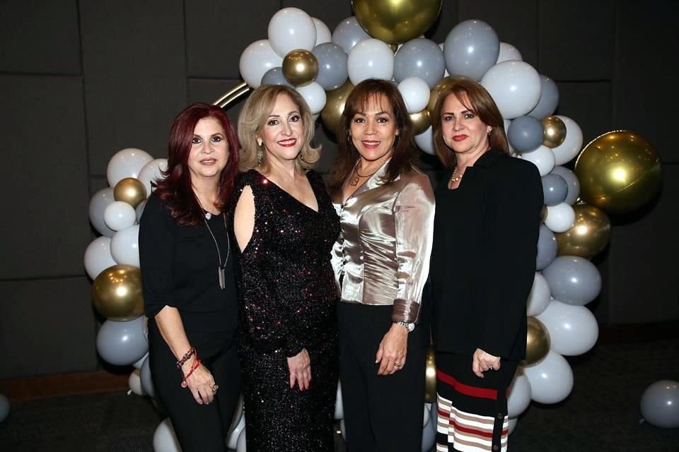 Alma Rosa Serna de Madero, Tina Garza de Madero, Rosy Lucio de Madero y Patricia Rodríguez de Madero