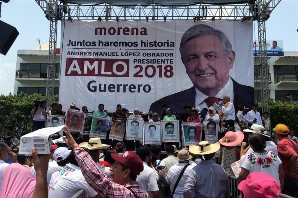López Obrador aseguró que no dejará que cuando se hable de Iguala se piense en los 43 desaparecidos, ya que se hará justicia en el caso.