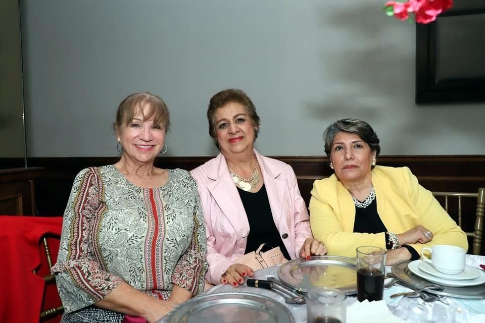 Aurora Cepeda de García, Olga Frías de Espinosa y Marilú Torres de Guajardo
