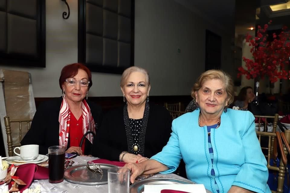 Enriqueta Medrano, Olga Evelia Espinosa y Elva Ancira de Chapa