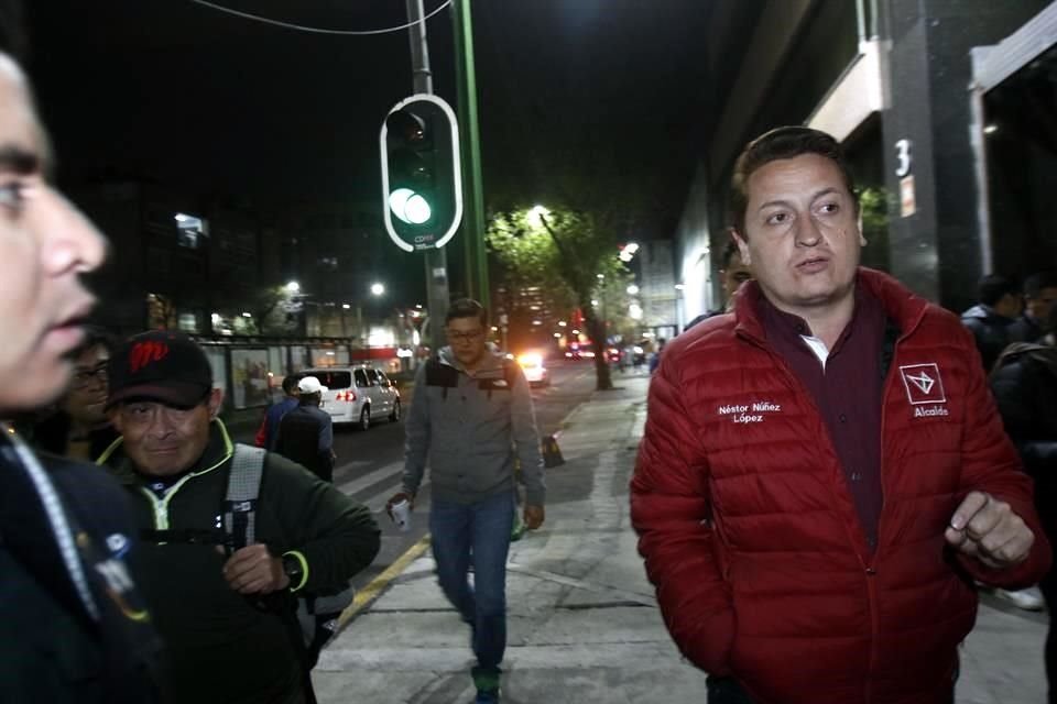 El Alcalde, Ernesto Núñez, señaló que con las luminarias se busca reducir el índice delictivo en la zona.