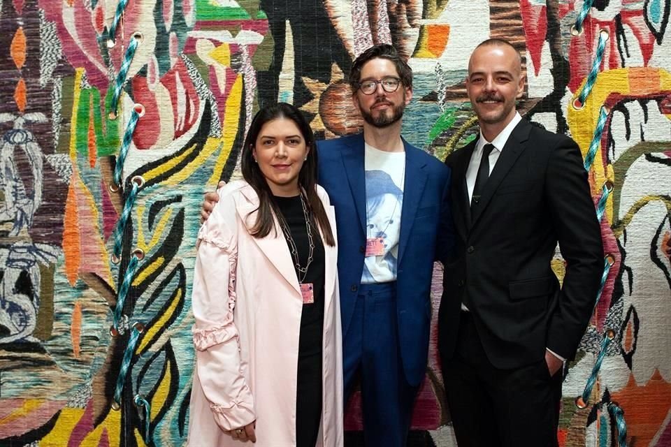 Isa Castilla de Salinas, Brett Shultz y Rodrigo Feliz, fundadores de la Feria de Arte Material