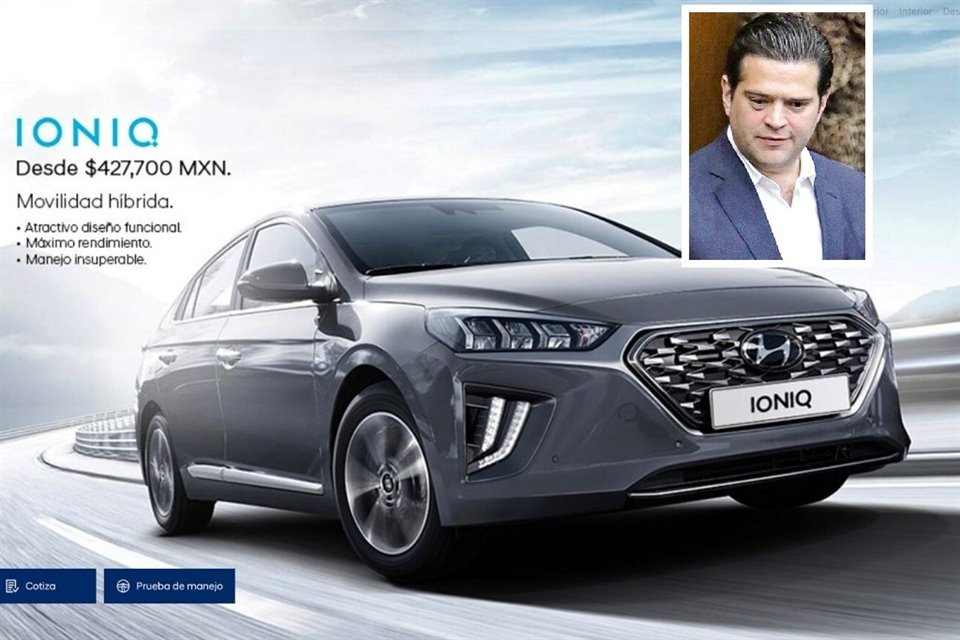 El líder de la bancada del PRI en el Congreso local regalará un autp híbrido Hyundai Ioniq.