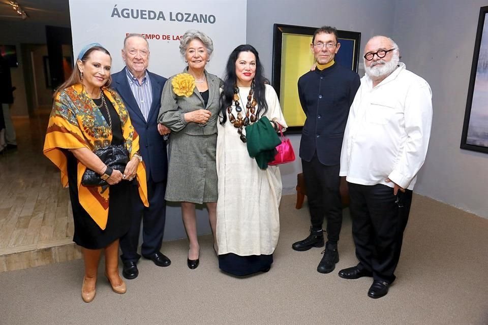 Elvira Lozano de Todd, Generoso Villarreal, Águeda Lozano, María Elena Garza de Villarreal, Generoso Villarreal y Guillermo Sepúlveda