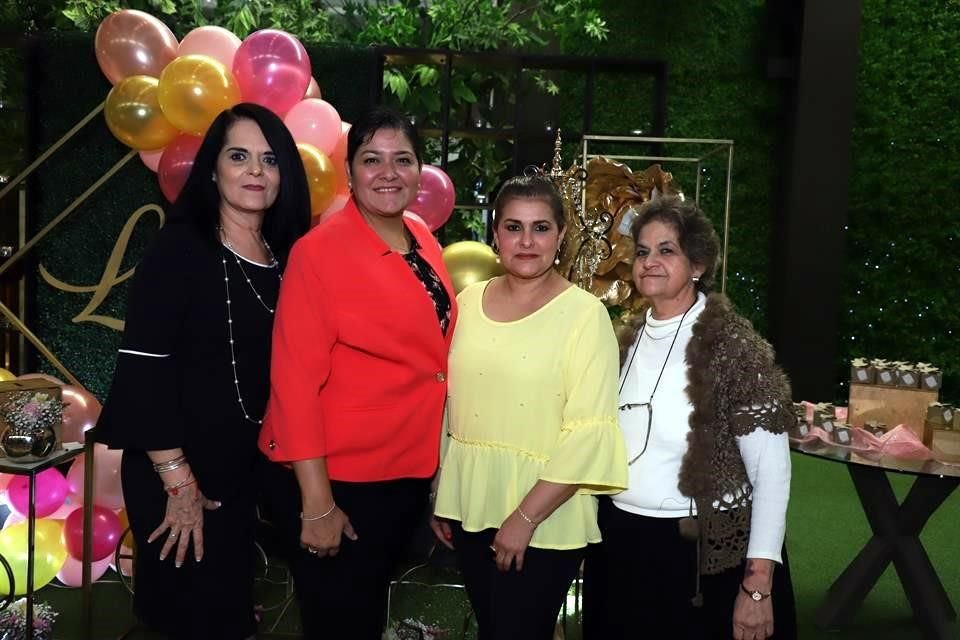 Lupita Morales, Marcela Guel, Araceli Evangelista y Tere Lozano