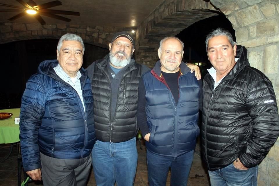 Jorge Zárate, José Treviño, Poncho Lankenau y Raúl Ruiz