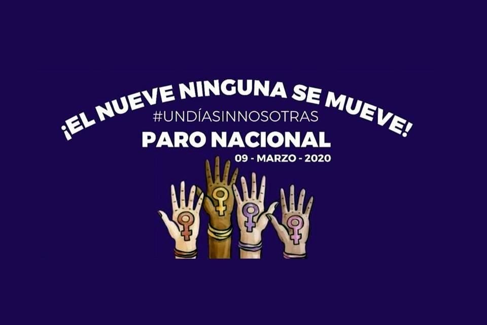 La colectiva feminista de Veracruz @brujasdelmar creó la imagen promocional que se ha viralizado en redes para promover el paro nacional.