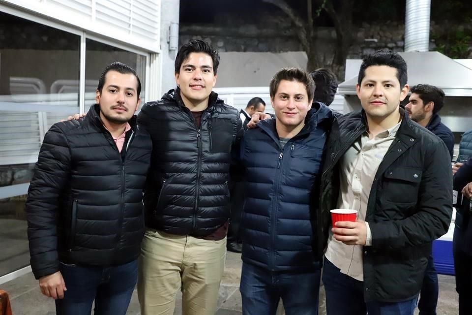 Ricardo Zambrano, Genaro Reynosa, David Alexander y Gabriel Hidalgo