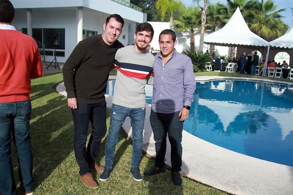 Diego Carreño ,Rafael Carranza y Fernando Isla