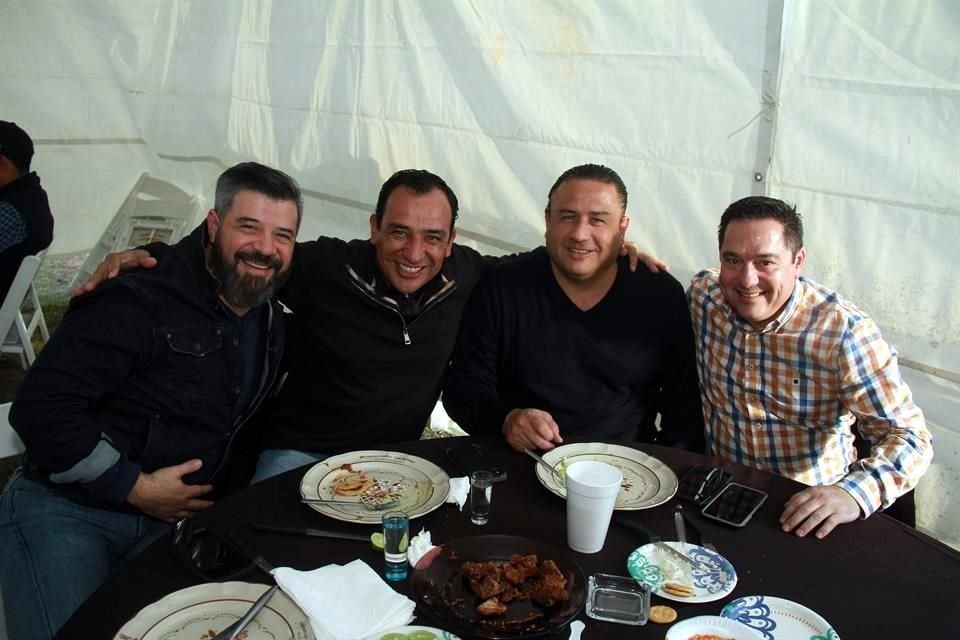 Marcelo Lozano González, Gustavo Ibáñez Moreno, Roberto Moreira y César Marroquín