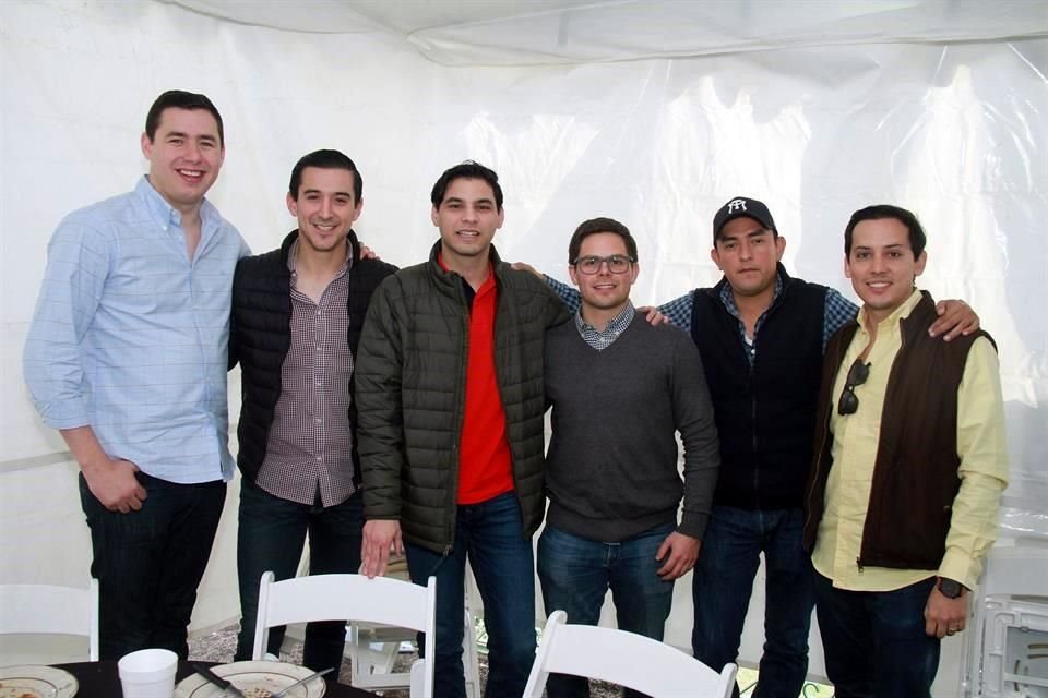 Mauricio Peña, Rodrigo Zúñiga, Daniel Sada, Pedro Strobl, Jorge Vargas y Héctor Cepeda
