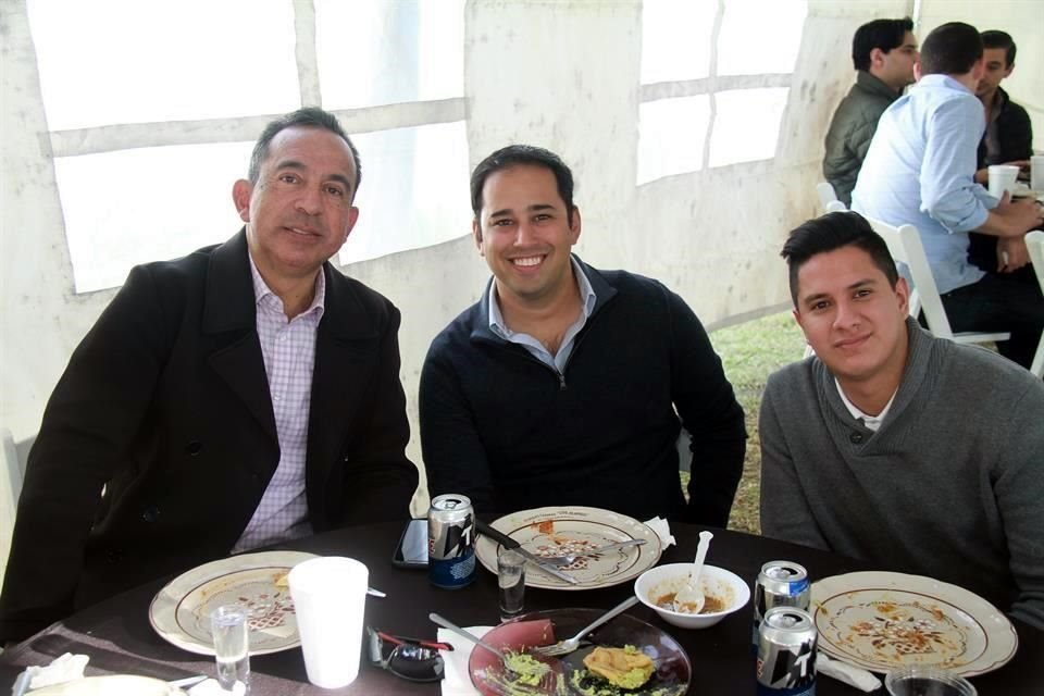 Héctor Puente, Esteban González y Daniel Aguilera
