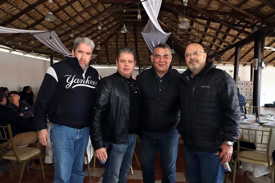 Raúl Villarreal, Javier Martínez, Carlos Lozano y Eduardo Viveros