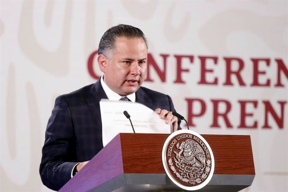 El titular de la UIF, Santiago Nieto, participó en la conferencia de prensa del Presidente López Obrador.