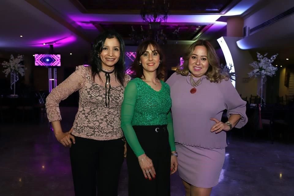 Mary Perea, Silvia Elizondo y Gabriela Guajardo