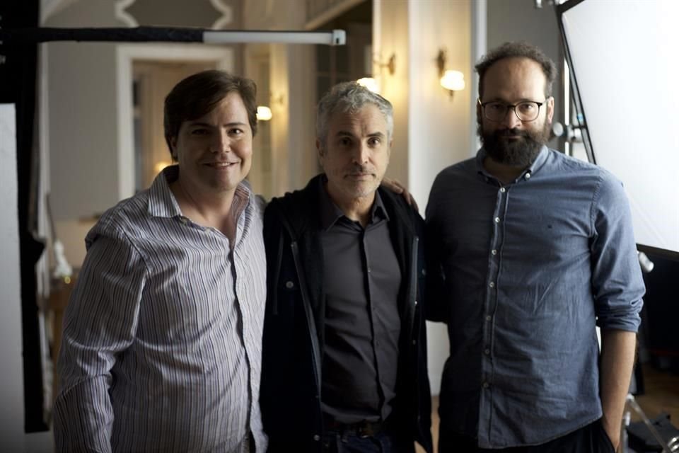 Andrés Clariond, Alfonso Cuarón y Gabriel Nuncio