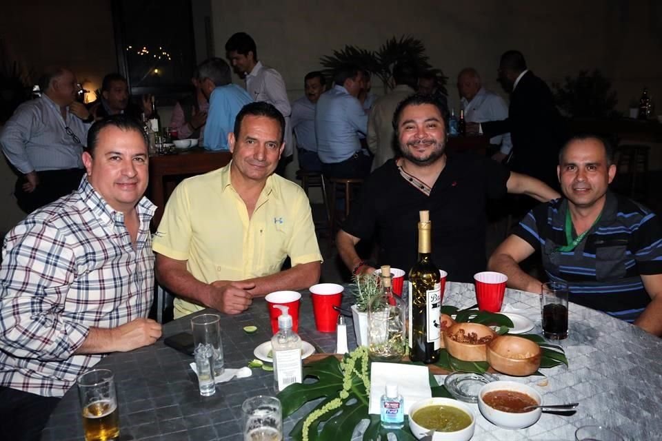 Guillermo Hinojosa, Jorge Vallarta, César Camacho y Adán Delgado