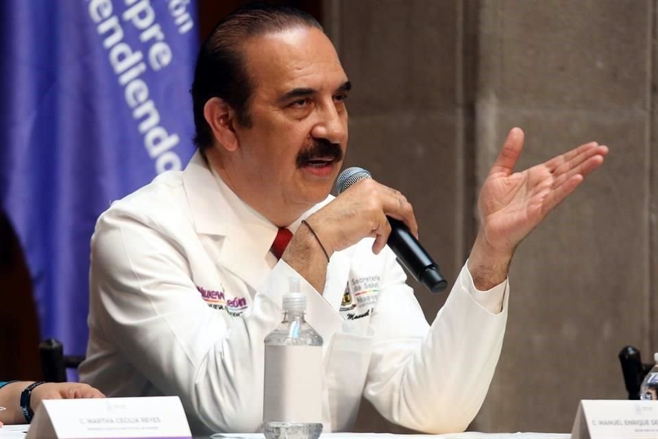 Manuel de la O, Secretario de Salud del Estado.