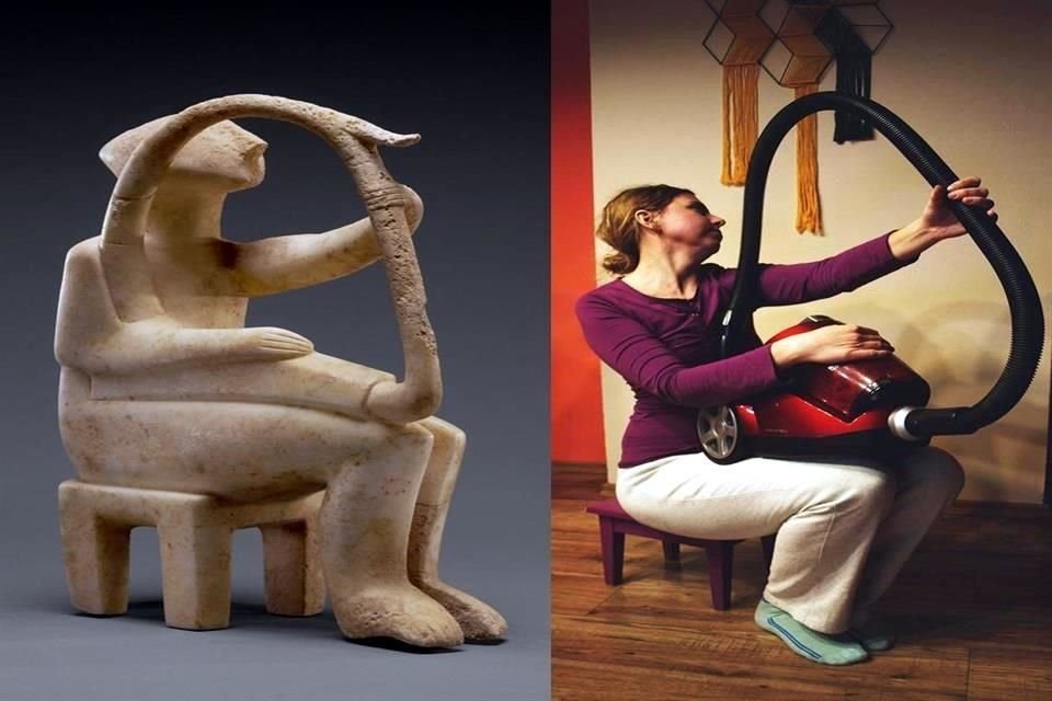 'Male Harp Player of the Early Spedos Type' Desconocido, 2700-2300 B.C  Irena Ochódzka @gettymuseum
