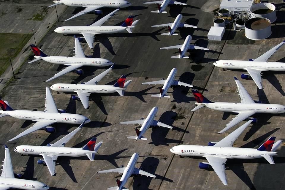 La aerolínea cuenta con un total de 650 aeronaves aparcadas y sin actividad y, desde que comenzó la pandemia.