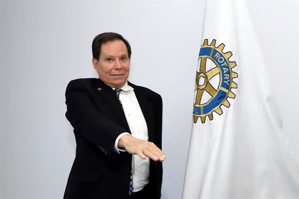 Víctor Manuel Sandoval, presidente entrante del Club Rotario San Nicolás Bicentenario