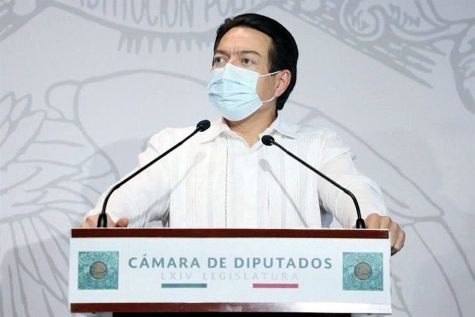 Mario Delgado, coordinador parlamentario de Morena en la Cámara de Diputados.