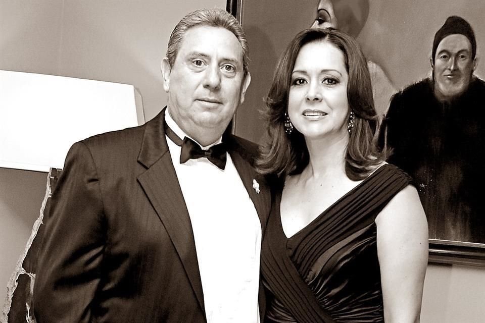 Andrés Garza Tijerina con su esposa Diana Tamayo de Garza.