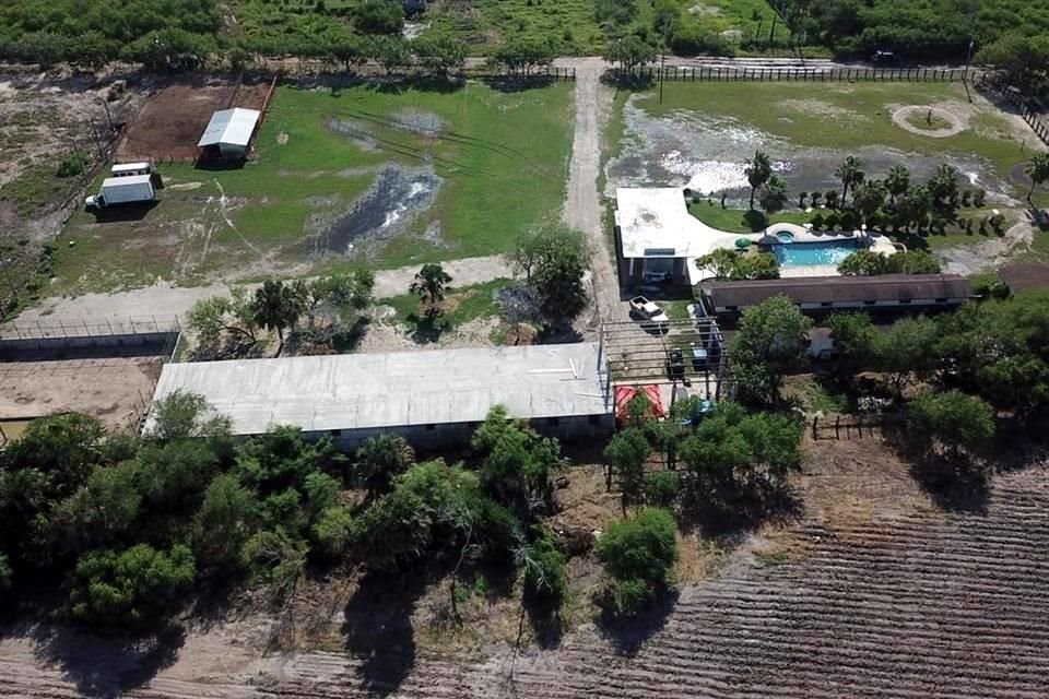 El rancho denominado 'Los Caballitos', en Matamoros, es presuntamente propiedad de Evaristo Cruz, alias 'El Vaquero', líder de una célula delictiva.