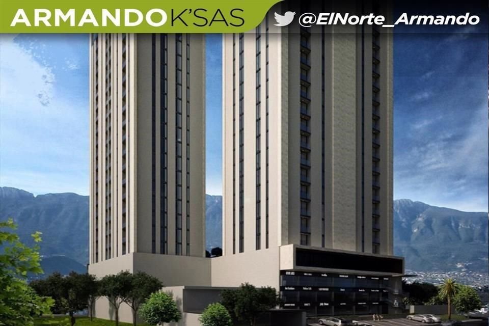 Por la Avenida Paseo de los Leones se construirá un desarrollo de dos torres con cerca de 400 departamentos.