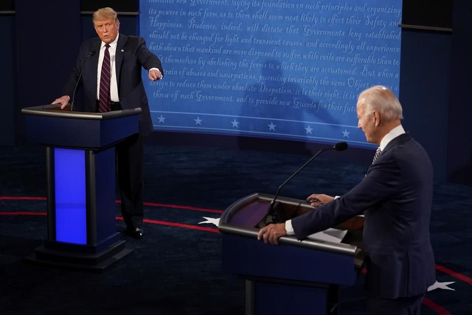 Sigue el primero de los tres debates que sostendrán Donald Trump y Joe Biden de cara a la elección presidencial del 3 de noviembre en EU.