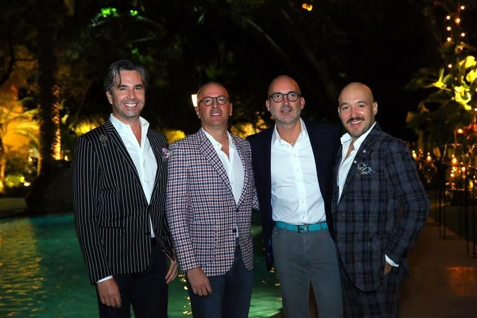 Manuel Maciel, Manuel Lasheras, Edmundo Salinas y José Adrián Moreno