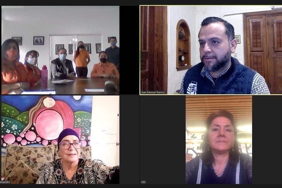 Integrantes de Colectivo Nosotros y Redes Quinto Poder sostuvieron una reunión en línea con la CEDHNL para dar seguimiento a la denuncia realizada por estos organismos el pasado 3 de noviembre.