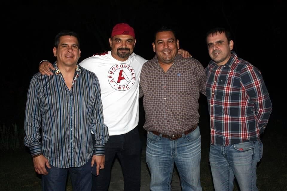 Marco Castañeda, Alan Dávila, Carlos Palos y Jorge Villarreal