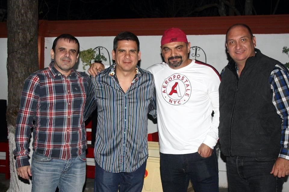Jorge Villarreal, Marco Castañeda, Alan Dávila y Gonzalo Garza