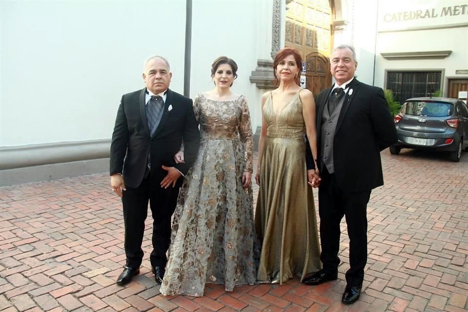 Pedro Vargas Vázquez, Carmen Córdova de Vargas, Alma Ríos de Cepeda y Eduardo Cepeda García