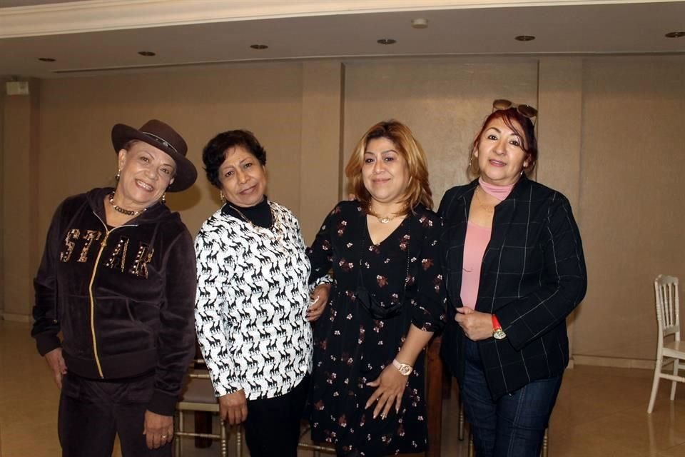 Yulet Guzmán, Flor Vargas, Roble Sánchez y Rosy Domínguez