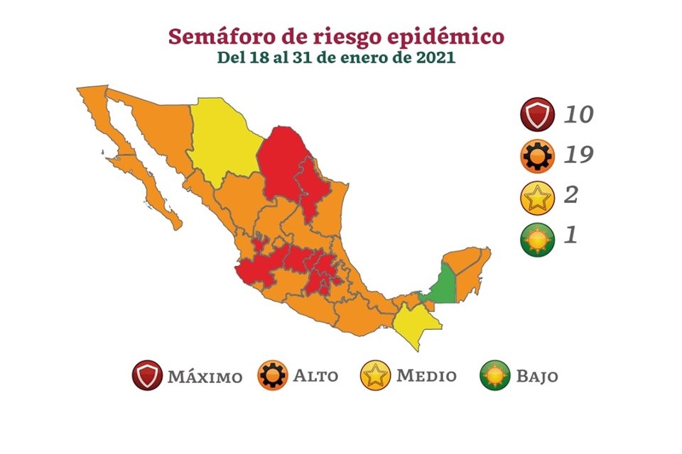 Nuevo León fue incluido entre las Entidades con máximo riesgo en el semáforo nacional.