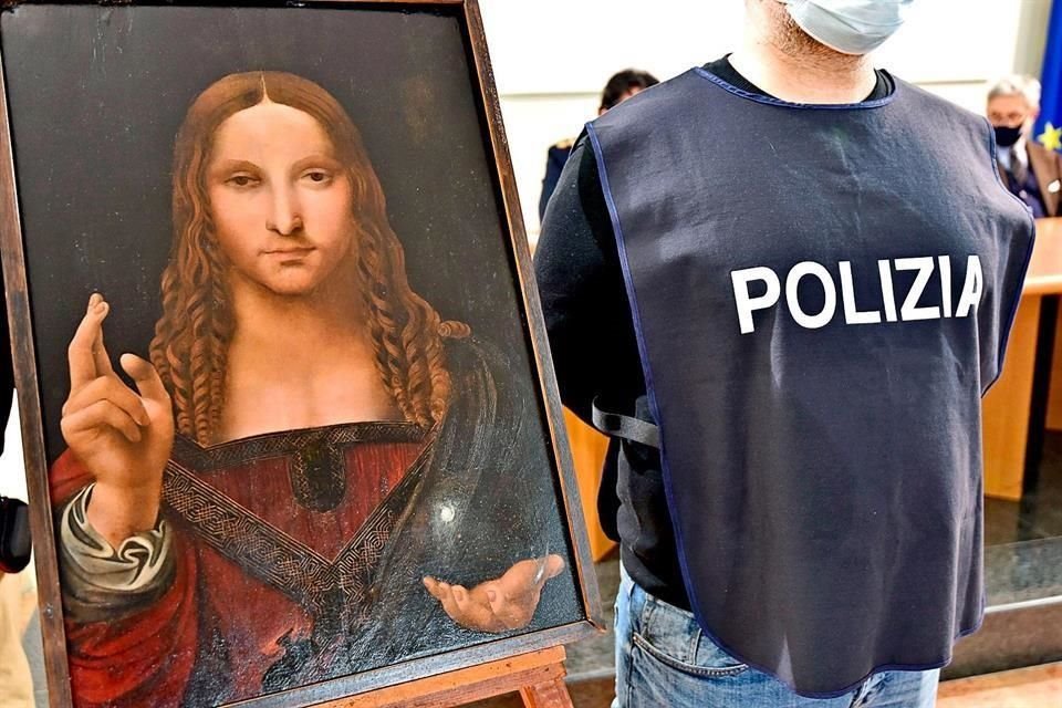 La policía italiana encontró la obra 'Salvador Mundi', que se hizo en el siglo 15 en la escuela de Leonardo Da Vinci y era parte de la colección DOMA.