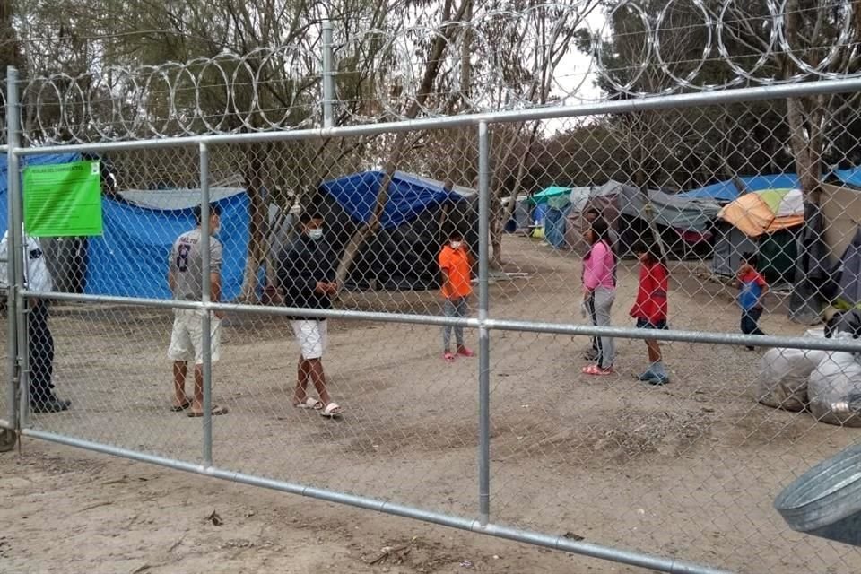 la Agencia de la ONU para los Refugiados comenzará con el registro presencial de las personas del campamento instalado en el margen del Río Bravo, en Matamoros.