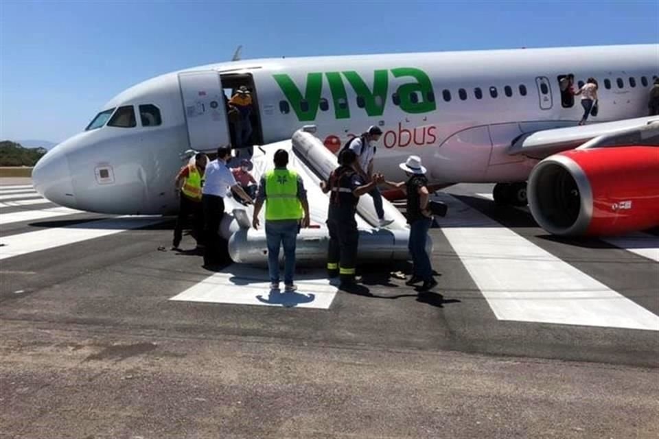 El avión presentó una falla en aeropuerto de Puerto Vallarta.