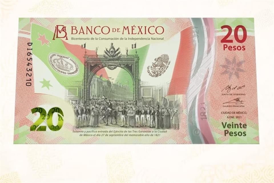 Banxico presentó el nuevo billete de $20.