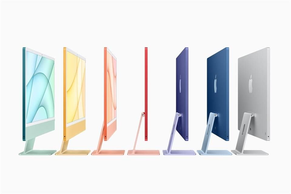 La nueva iMac es delgada y compacta, pero su pantalla es de 24 pulgadas y cuenta con resolución 4.5K.
