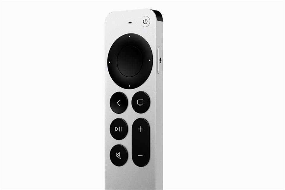 El control Siri Remote incluye un botón para encender o apagar la TV.